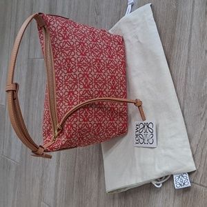 NWT Loewe Small Cubi Anagram Canvas Hobo bag